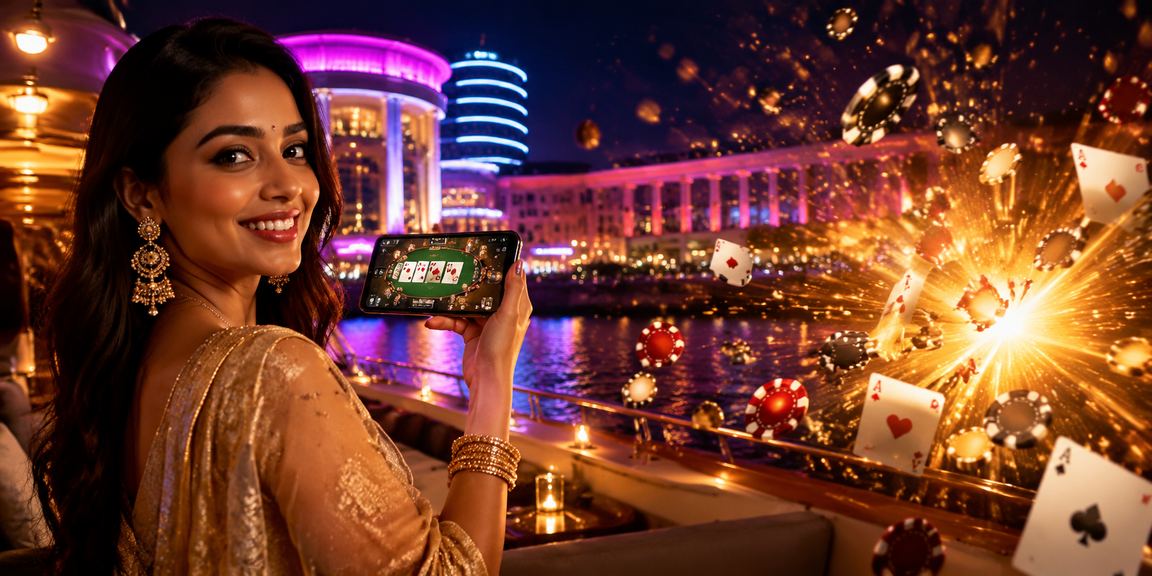 Casino chips and cards representing secure Indian payments